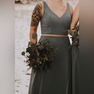 Dusty Blue Bridesmaids Dress